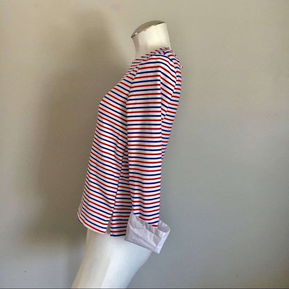 Anthropologie Deletta Stripe Top - Picture 3 of 7